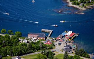 Aerial Photograph of Bass Harbor