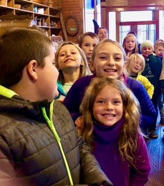 Tremont School Children in Country Store Museum