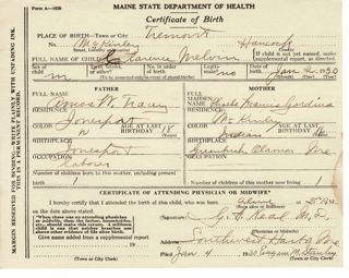 Tremont birth record