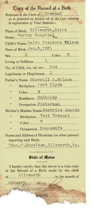 Tremont birth record