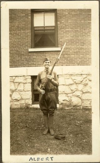 Albert Gott at military school