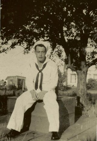 Raymond Carter in his navy whites
