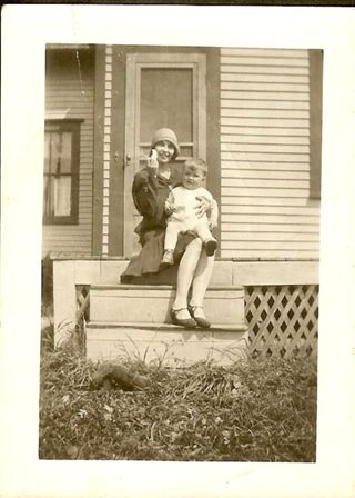 Evelyn Gott with baby Wayne Stanley
