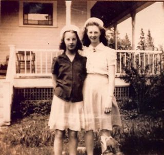 Esther "Peep Gott on left & Gladys Dornfeld