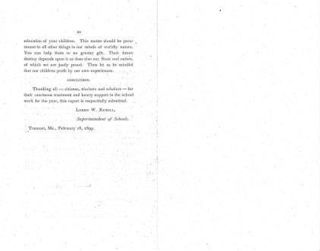 Annual Report of the Selectmen of the Town of Tremont for the Municipal Year ending February 20, A. D. 1899