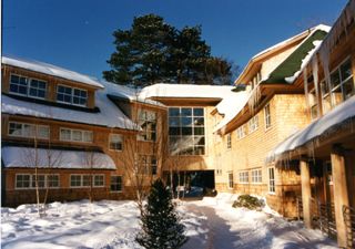 Blair/Tyson residence in snow