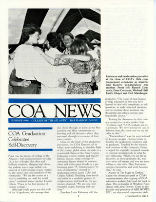 COA News, Summer 1988