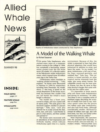 Allied Whale News, Summer 1998