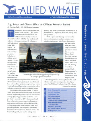 Allied Whale News, 2007