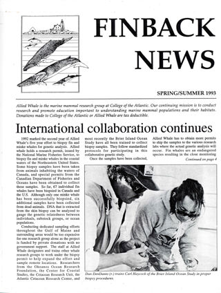 Finback News, Spring/Summer 1993