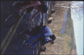 Unknown bicyclists