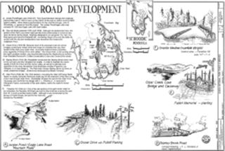 reference work ~ Acadia National Park Motor Road Development drawing