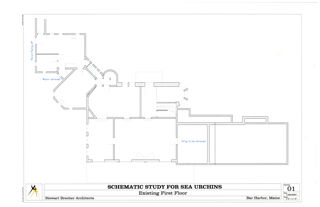 Schematic Study for Sea Urchins, architectural drawing, January 25, 2007