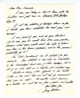 Letter to Louisa Kennedy from Jerry Bedman, ND