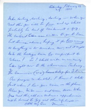 Letter to Mike Kennedy from Anna Kennedy, Feb 23, 1980