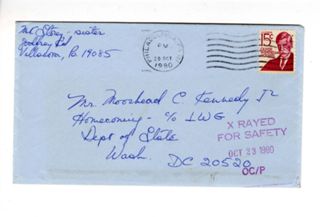 Letter to Mike Kennedy from Masie Storey, Oct 19, 1980