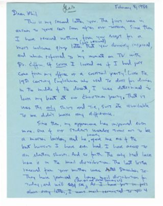 Letter to Philip Kennedy from Mike Kennedy, Feb 8, 1980