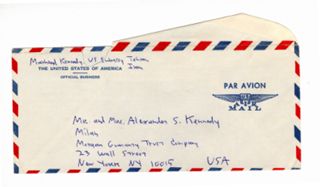 Letter to Anna and Peter Kennedy from Mike Kennedy, March