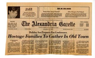 The Alexandrea Gazette- Holiday Inn Prepares fro Confrence: Hostage Families to Gather in Old Town, Dec 11, 1980