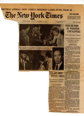 New York Times- State Dept. Briefs Hostages' Families, Dec 14, 1980