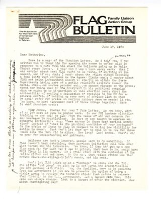 Memo annotated by Penne Laingen, June 17, 1980