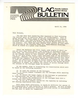 FLAG Bulletin, April 11, 1980