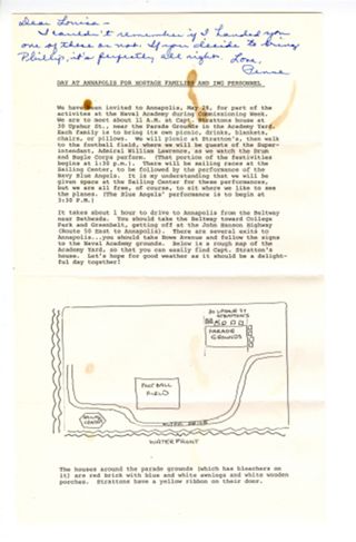 Day at Annapolis for Hostage Families and IWG Personel, May 20, 1980