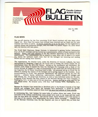 FLAG Bulletin #5, July 12, 1980